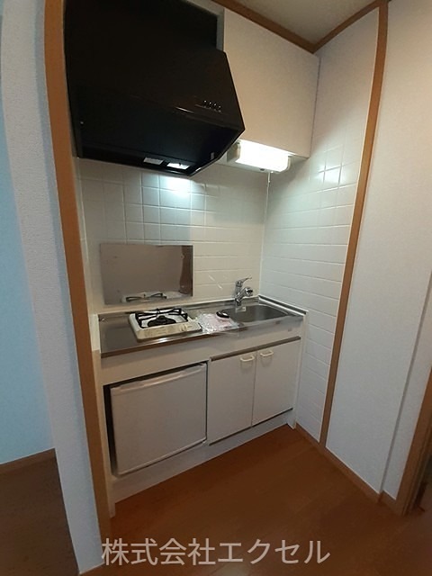 キッチン　1口ガスキッチンです。