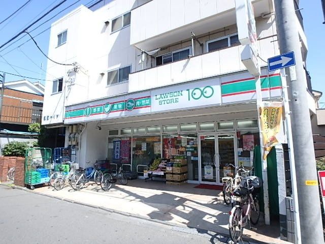 コンビニ　ローソンストア１００（コンビニ）まで262m