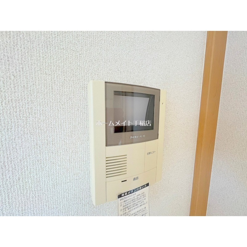 セキュリティ　モニター付きインターホンで安心です♪