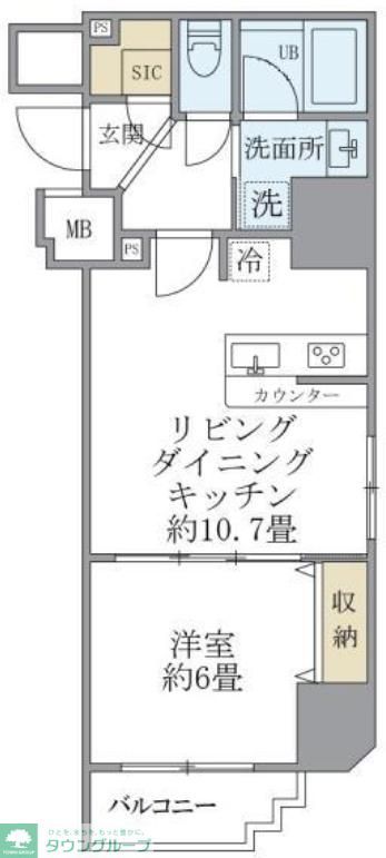 フェリーチェ錦糸町の間取り写真