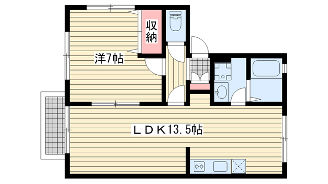 中山手ガーデンハウスA棟の間取り写真