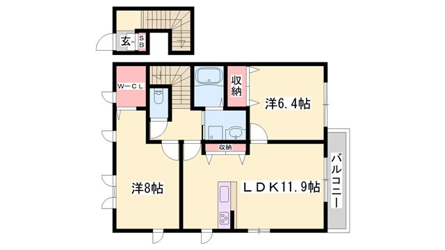 ルシール加古川の間取り写真