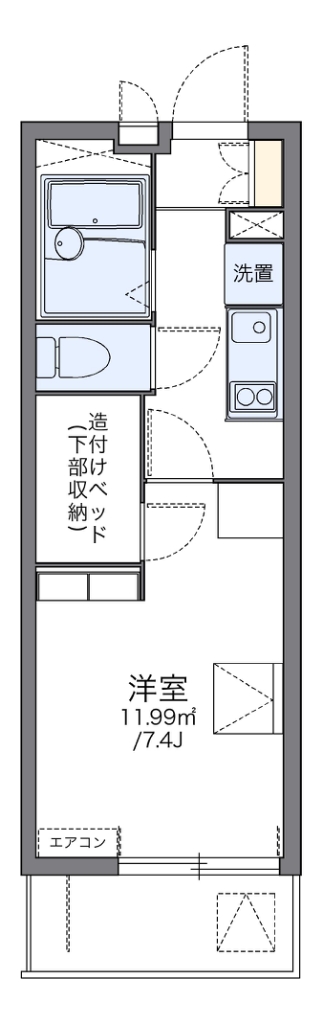 名鉄豊田線 浄水駅 徒歩6分 4階建 築18年の間取り写真