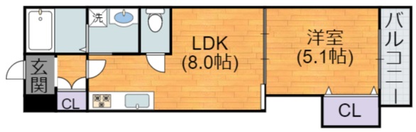 地下鉄谷町線 喜連瓜破駅 徒歩11分 3階建 築6年の間取り写真