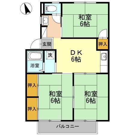 シャンドール竹腰の間取り写真