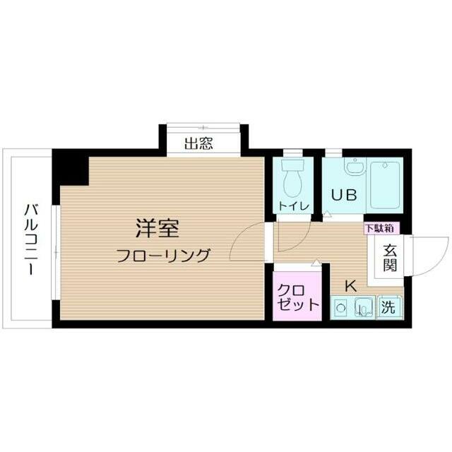 京王新線 初台駅 徒歩6分 12階建 築23年の間取り写真