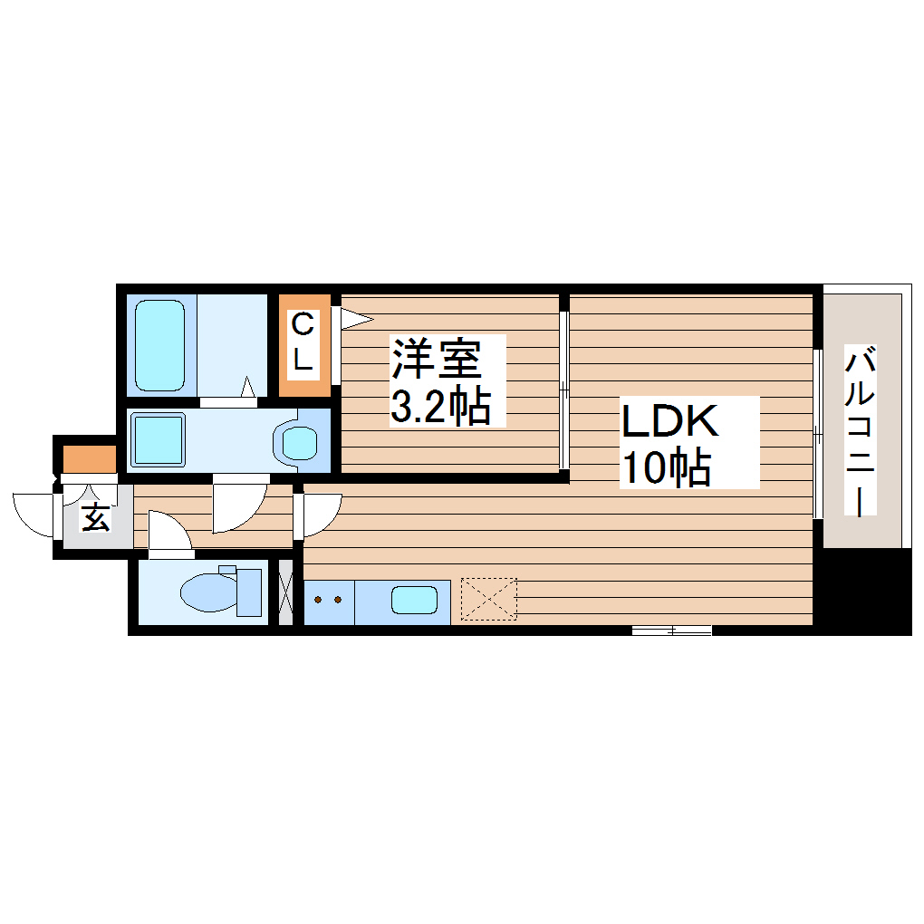 サンライズ本町の間取り写真