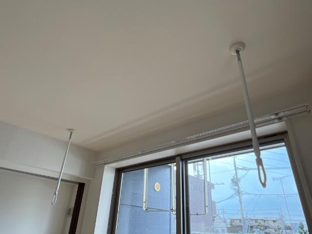 眺望　室内物干
