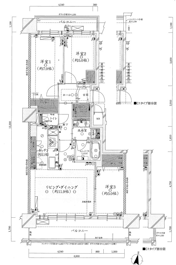 クレアホームズ札幌大通東エスシードの間取り写真