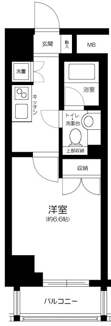 東京メトロ南北線 市ケ谷駅 徒歩14分 13階建 築23年の間取り写真