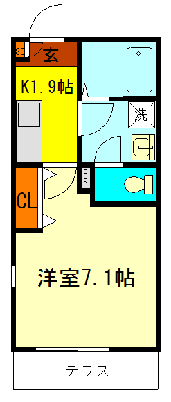 【アンソレイユたかの台の間取り】