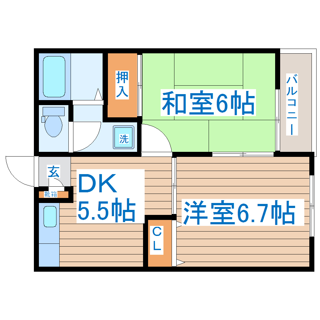 八本松ヴィレッヂの間取り