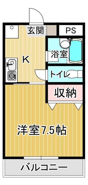 カレッジハウス北野１の間取り