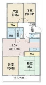 レスカール社台の間取り