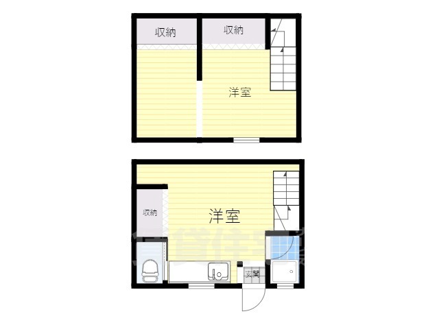 豊中市本町のアパートの間取り