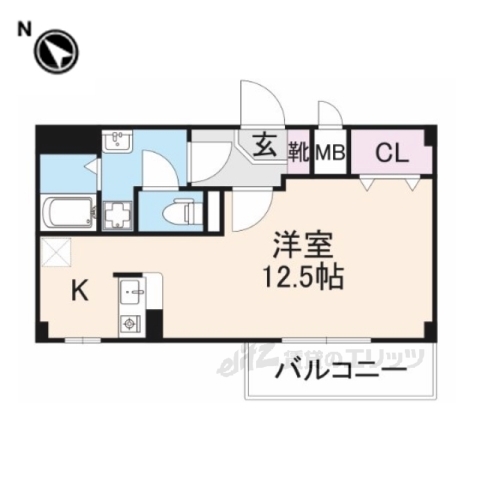 彦根市開出今町のアパートの間取り