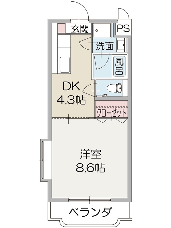 メルベーユ大嶋の間取り