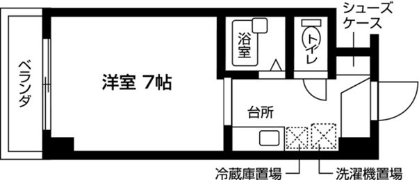 ハピネス壱番館の間取り