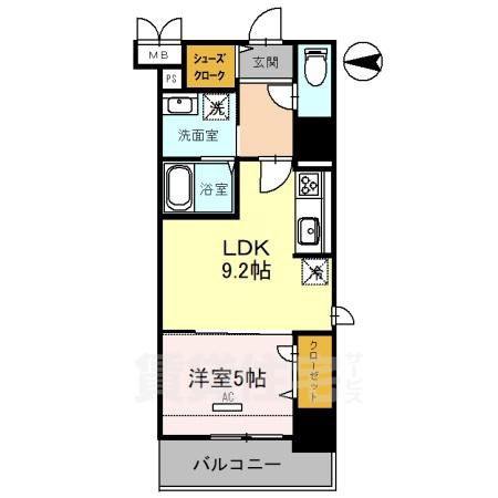 フレンシア西宮北口の間取り