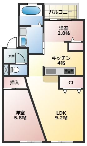 浦里第一マンションの間取り