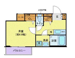 世田谷区池尻のマンションの間取り