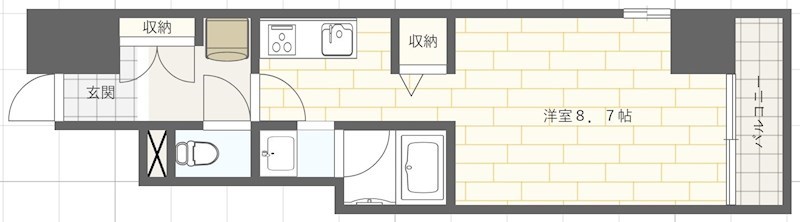 Ｊ－ｃｕｂｅ　ＫＯＢＥの間取り