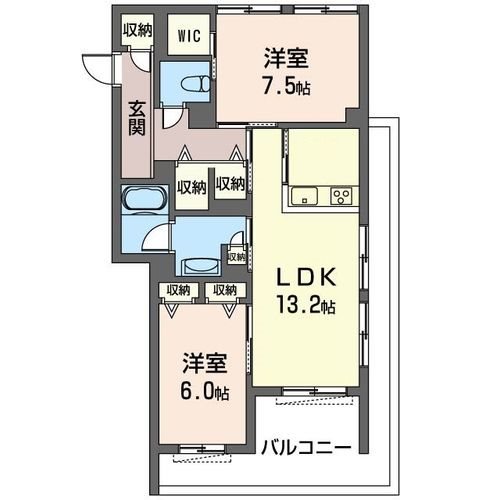 Ｓｈａｍａｉｓｏｎ　Ｅｂｉｎａ　IIの間取り