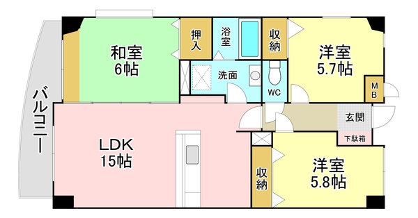 【ミラベル嵐が丘の間取り】