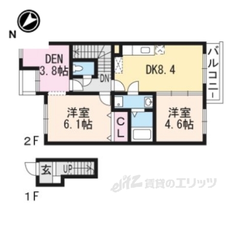 シャルマンＷａｔａｍｕｋｉの間取り