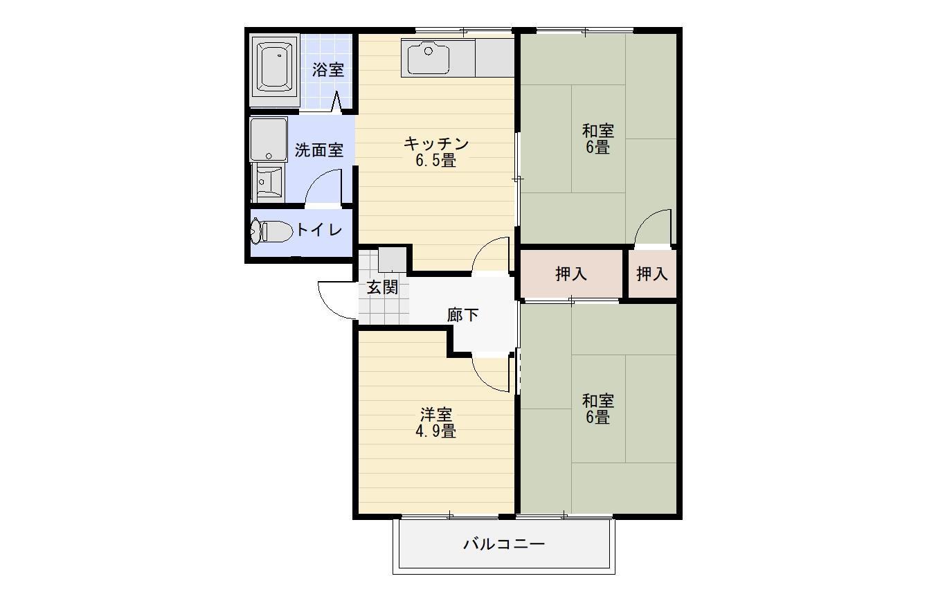 グリーンハイツの間取り