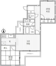 【中野区鷺宮のマンションの間取り】