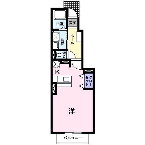 【伊勢市馬瀬町のアパートの間取り】