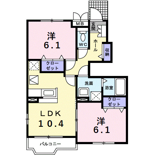 【グランデカメリア山の手IVの間取り】