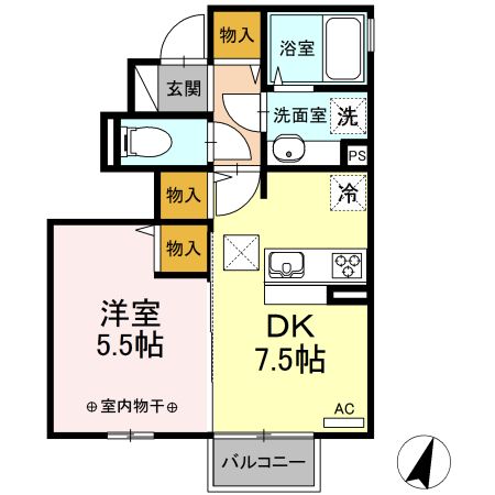 コンフォールななせの間取り