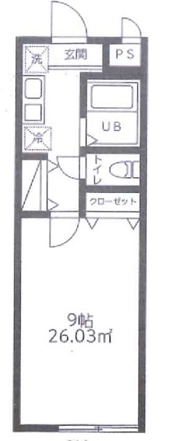 さいたま市中央区下落合のマンションの間取り