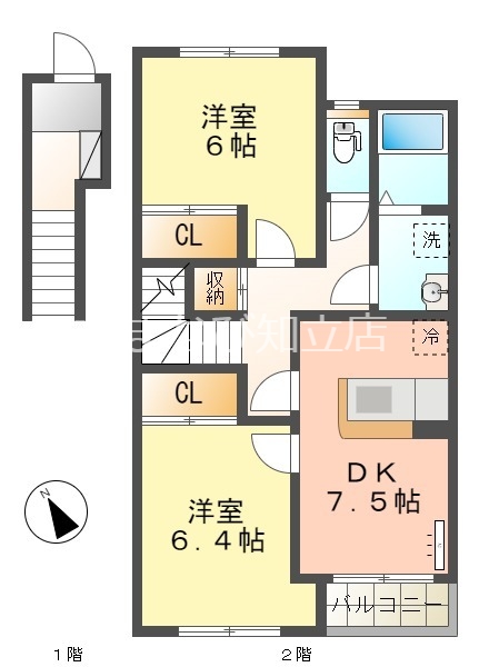 愛知郡東郷町大字春木のアパートの間取り