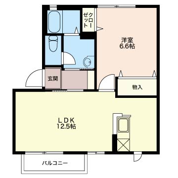 ディアス石山　A201の間取り