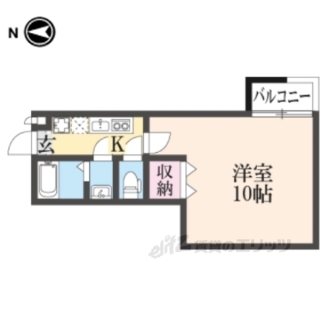 京都市東山区本町９丁目のアパートの間取り