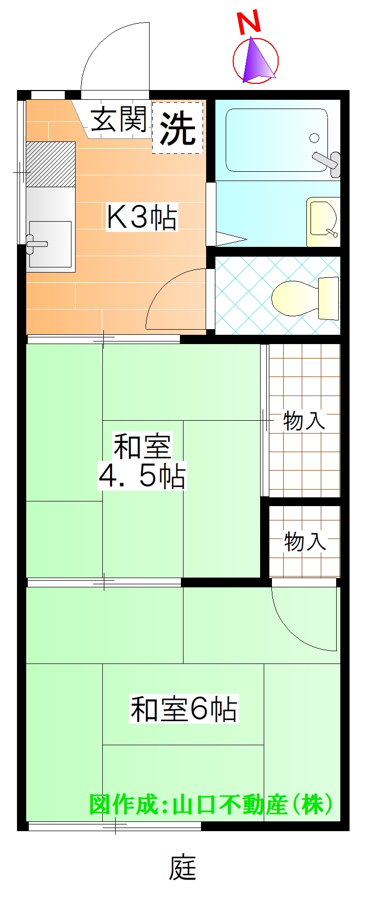 コーポときわの間取り