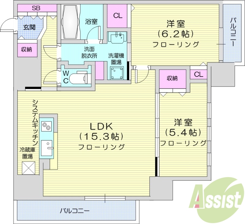 Fリミテッド北広島の間取り