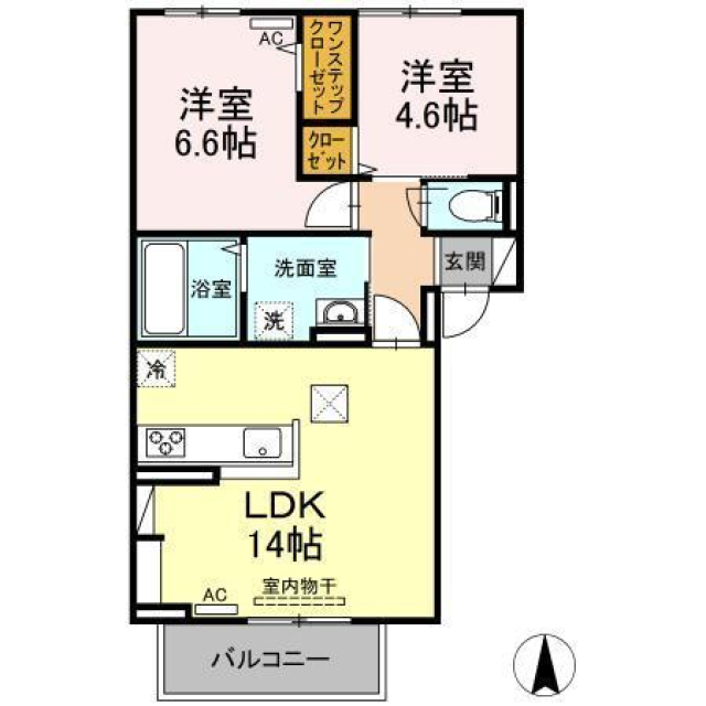 プレジデント持田 Ａ棟の間取り