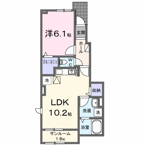 ミルソラーナIの間取り