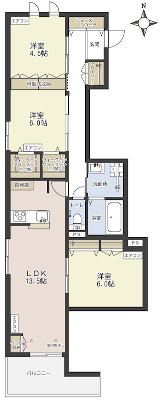 ルミエール大宮の間取り