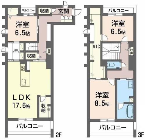 ベレオ西新町の間取り