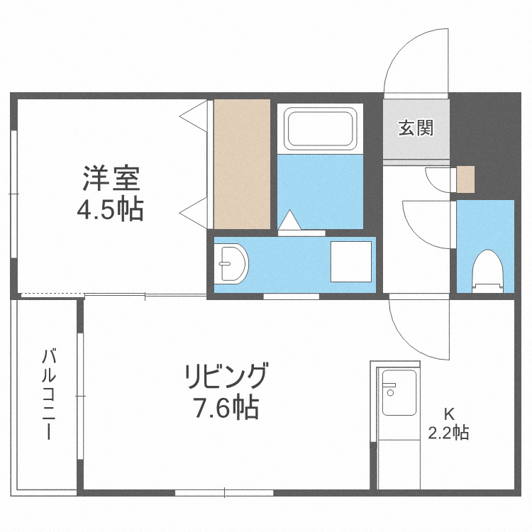 グランディーN22の間取り