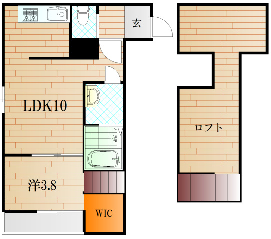 下関市幡生町のマンションの間取り