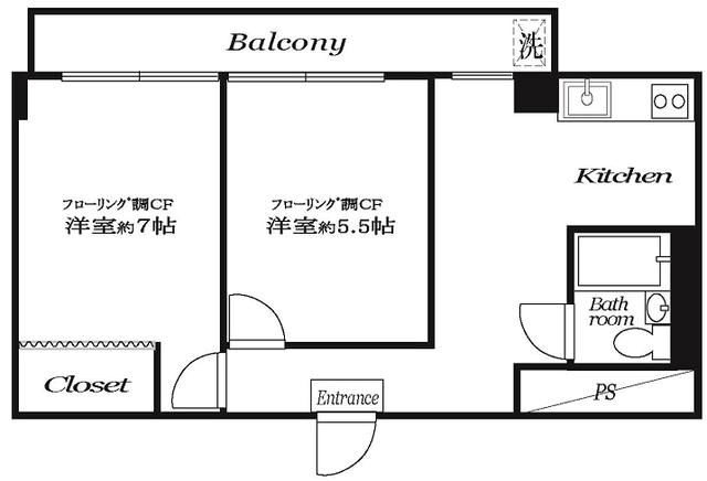 市ヶ谷春日マンションの間取り