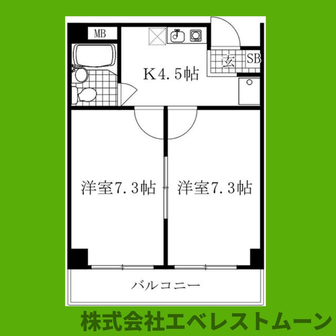 名古屋市熱田区明野町のマンションの間取り