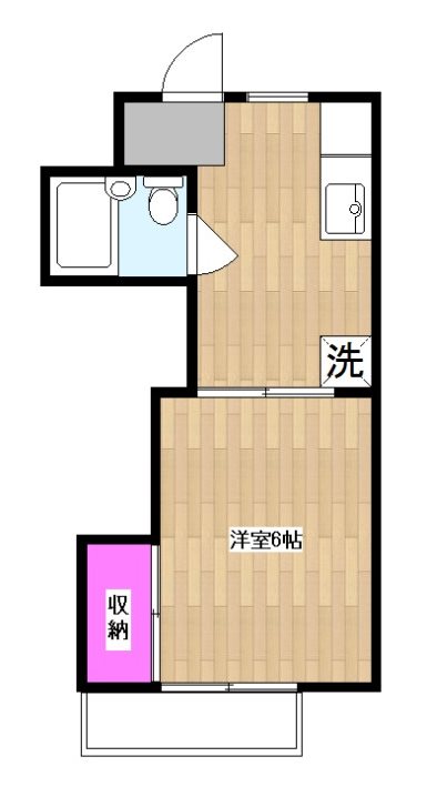 世田谷区代沢のアパートの間取り