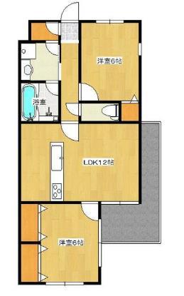 鹿児島市玉里町のマンションの間取り